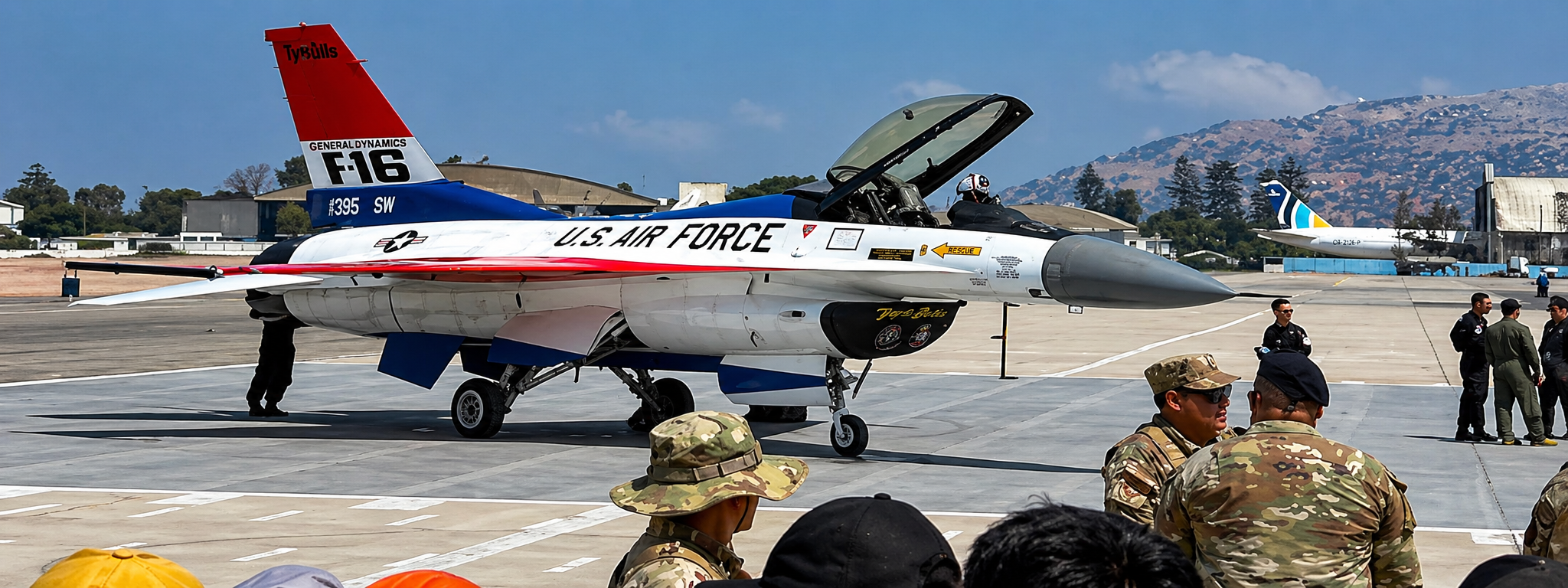 F-16 en el Air Show de Las Palmas, Lima 2026